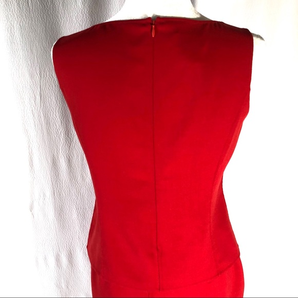 Lafayette 148 NY Red Wool Three Piece Skirt Suit - Picture 6 of 8